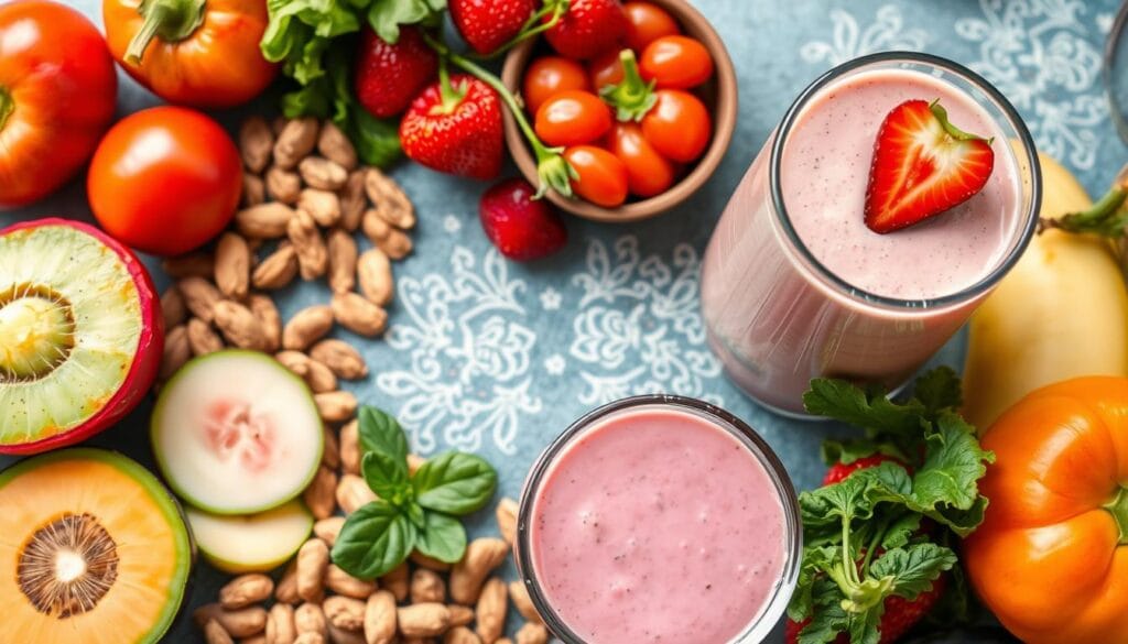 Alimentos saudáveis que compõem rotinas de autocuidado nutricional Alimentos saudáveis que compõem rotinas de autocuidado nutricional