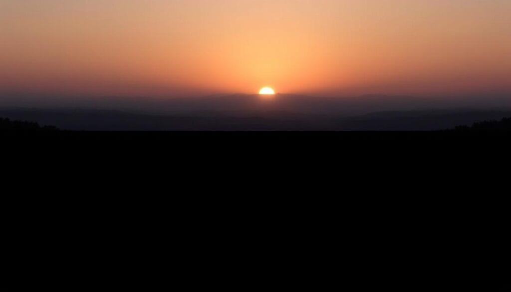 Nascer do sol simbolizando a transformação através do silêncio e presença matinal Nascer do sol simbolizando a transformação através do silêncio e presença matinal