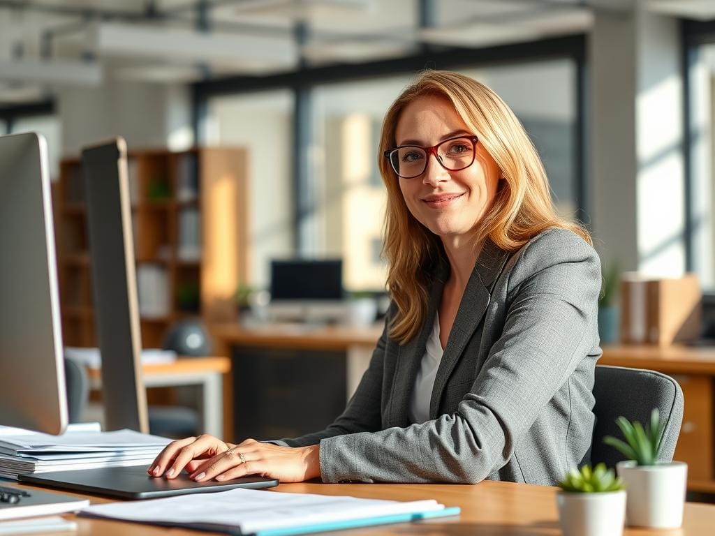 Pessoa estabelecendo limites saudáveis no trabalho Pessoa estabelecendo limites saudáveis no trabalho