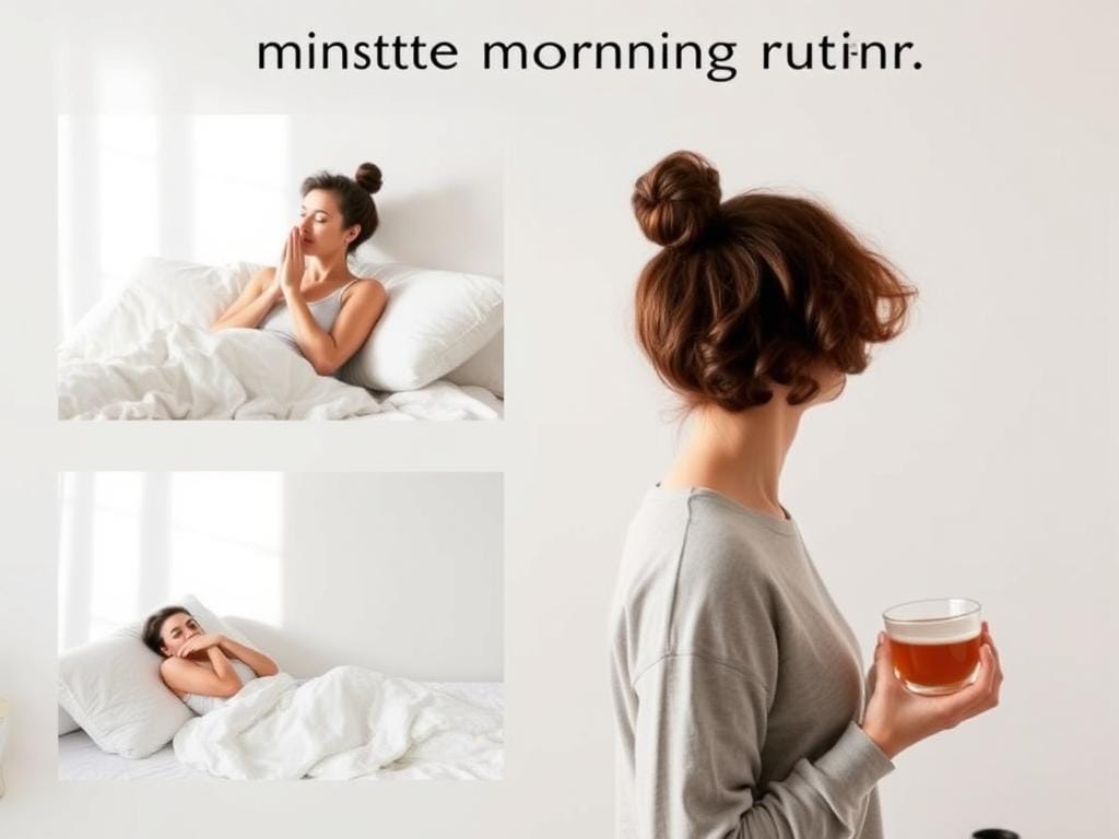 Pessoa praticando a rotina matinal minimalista de silêncio e presença Pessoa praticando a rotina matinal minimalista de silêncio e presença
