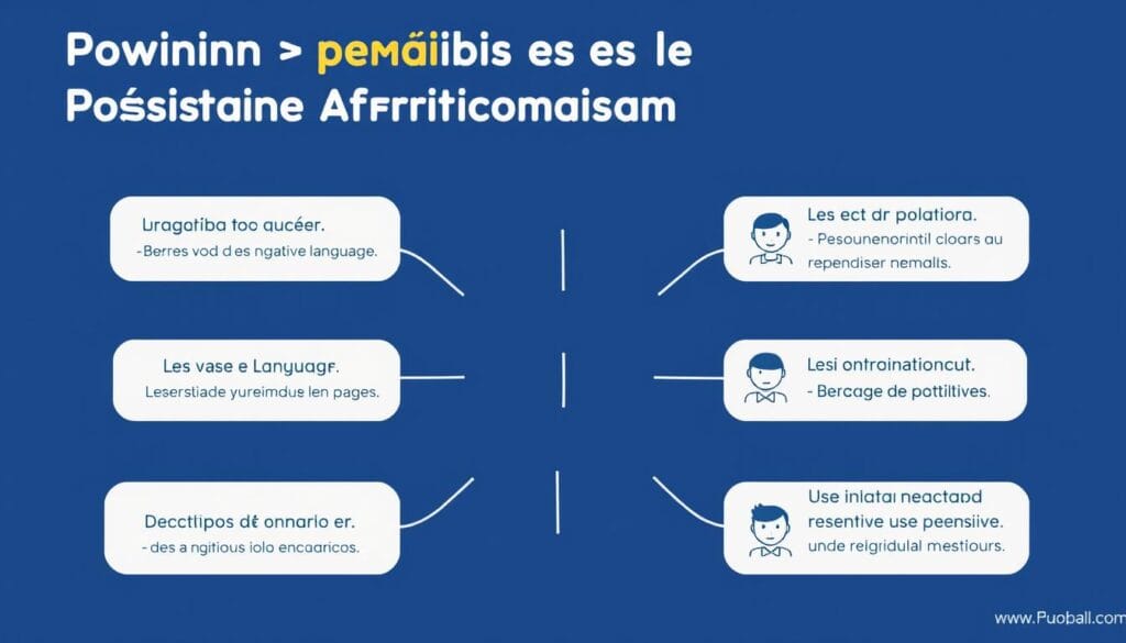 Ilustração mostrando erros comuns na prática de afirmações positivas na saúde mental Ilustração mostrando erros comuns na prática de afirmações positivas na saúde mental