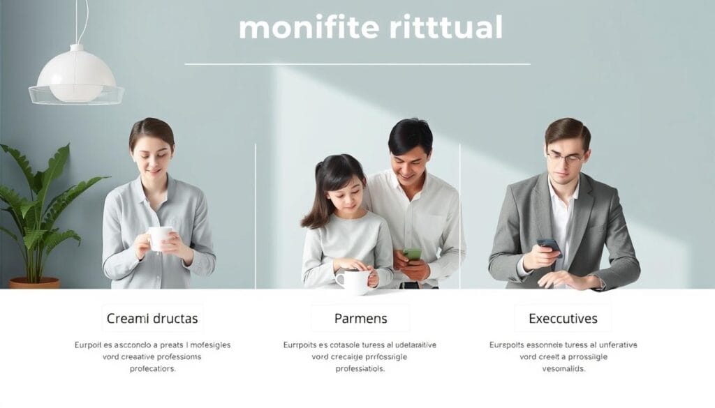 Diferentes variações do ritual matinal de 15 minutos para diferentes perfis Diferentes variações do ritual matinal de 15 minutos para diferentes perfis