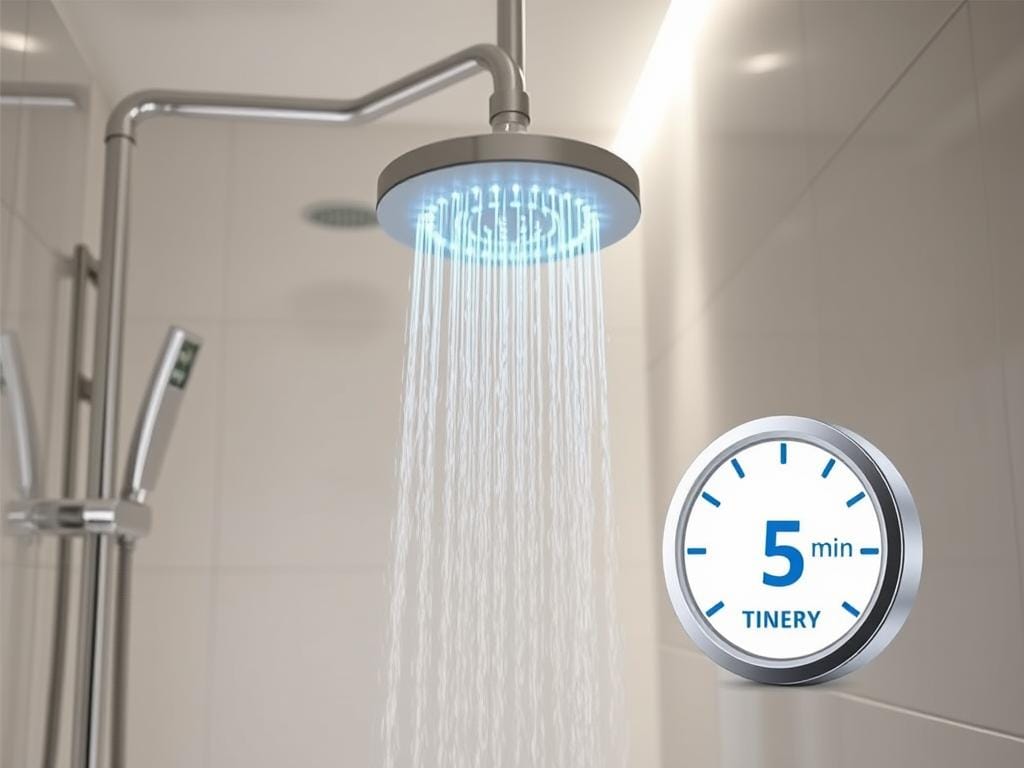 Economia de água durante o banho Economia de água durante o banho