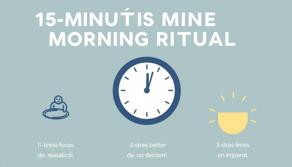 Gráfico mostrando os benefícios do ritual matinal de 15 minutos para aumentar a produtividade Gráfico mostrando os benefícios do ritual matinal de 15 minutos para aumentar a produtividade