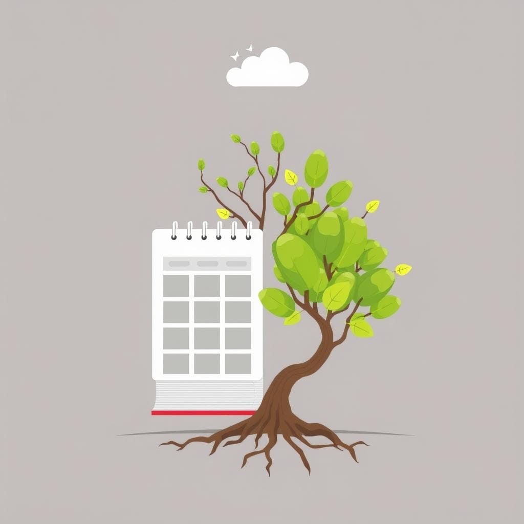 Ilustração sobre flexibilidade no Planejamento Semanal Consciente Ilustração sobre flexibilidade no Planejamento Semanal Consciente