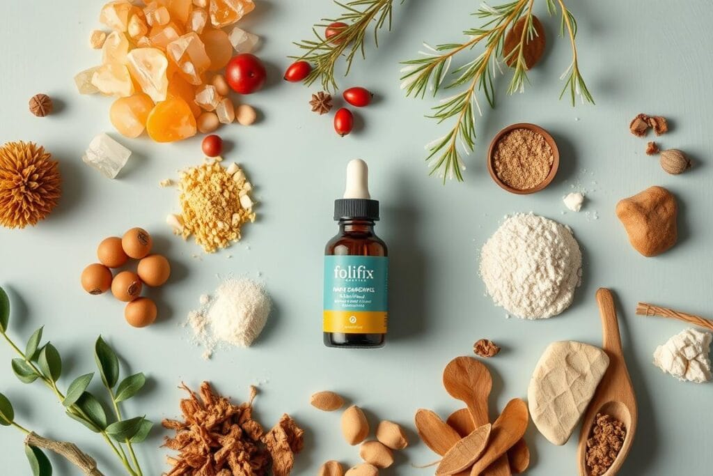 Ingredientes naturais que compõem a fórmula do Folifix Ingredientes naturais que compõem a fórmula do Folifix