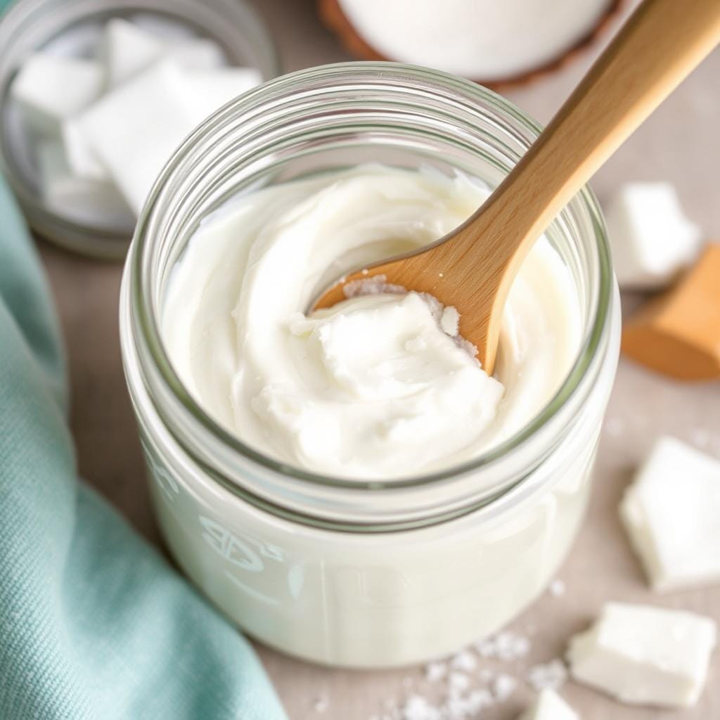 Pasta de limpeza multiuso feita com bicarbonato e sabão de coco para uma rotina de limpeza sustentável Pasta de limpeza multiuso feita com bicarbonato e sabão de coco para uma rotina de limpeza sustentável