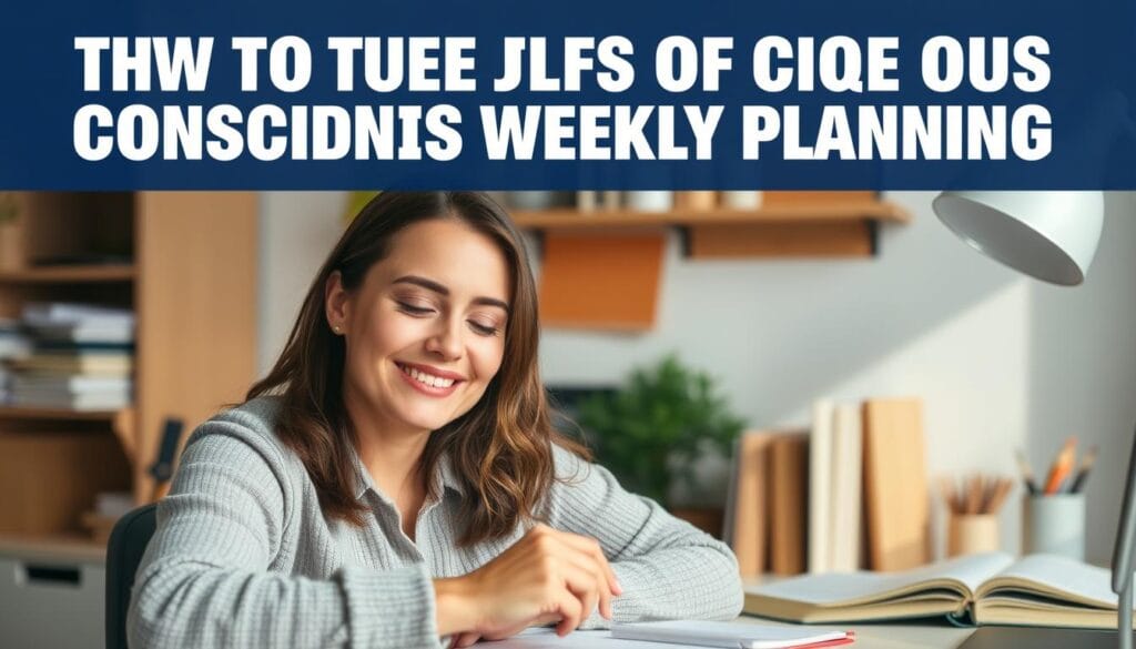 Pessoa desfrutando dos benefícios do Planejamento Semanal Consciente Pessoa desfrutando dos benefícios do Planejamento Semanal Consciente