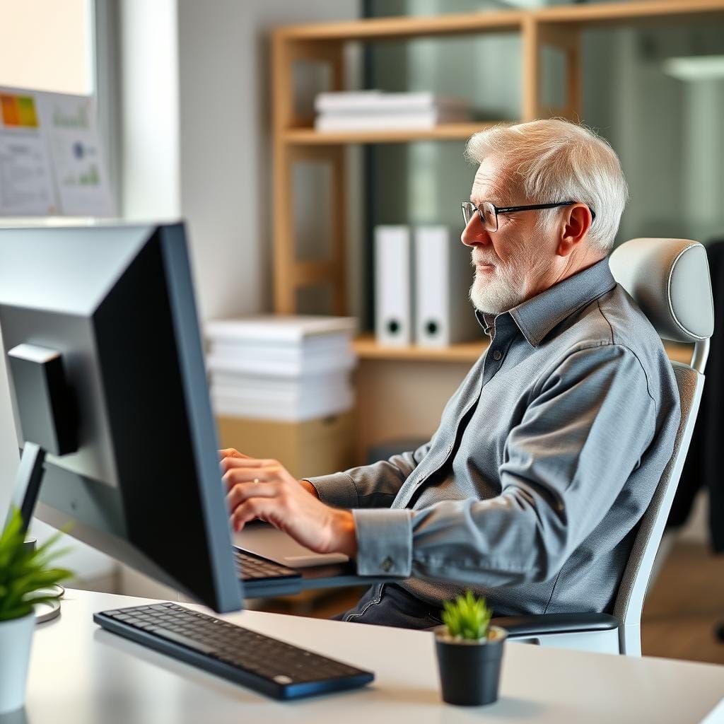 Pessoa idosa ativa demonstrando os benefícios de longo prazo dos exercícios de mobilidade Pessoa idosa ativa demonstrando os benefícios de longo prazo dos exercícios de mobilidade