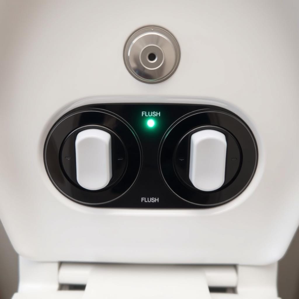 Sistema de descarga com duplo acionamento para economia de água Sistema de descarga com duplo acionamento para economia de água