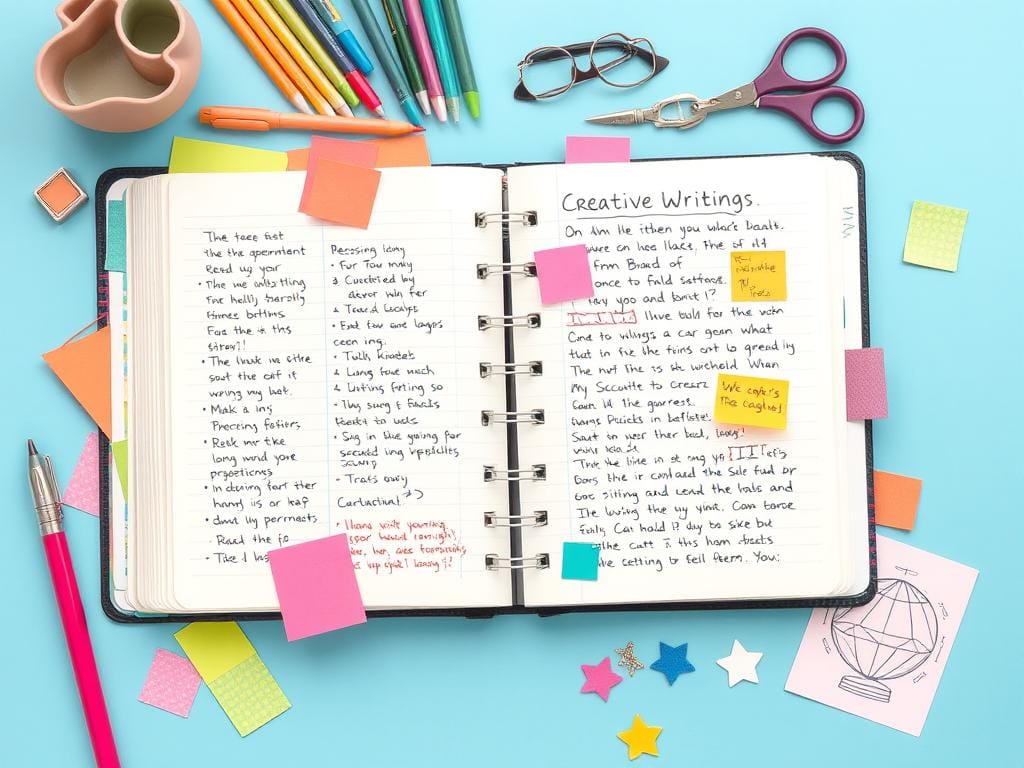 Técnicas de escrita criativa para journaling