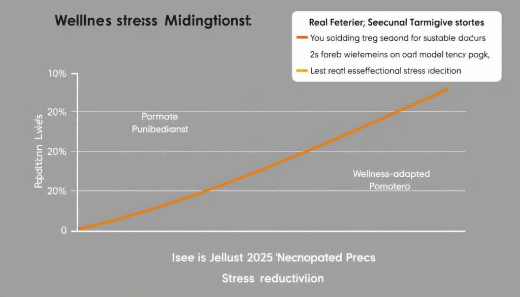 Gráfico mostrando a redução do estresse com a Técnica Pomodoro Adaptada para o Bem-estar