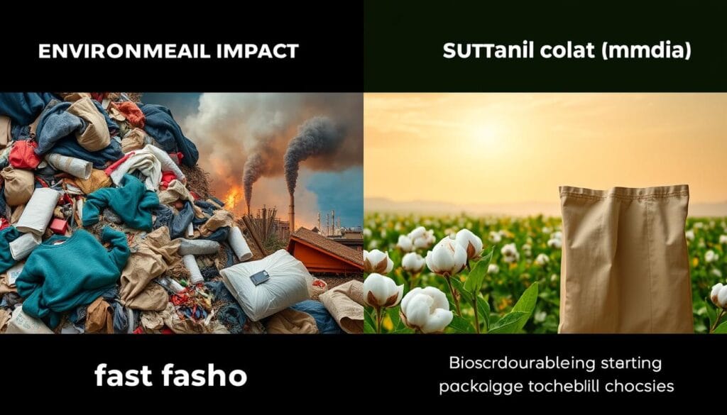 Impacto ambiental positivo da moda consciente versus fast fashion Impacto ambiental positivo da moda consciente versus fast fashion