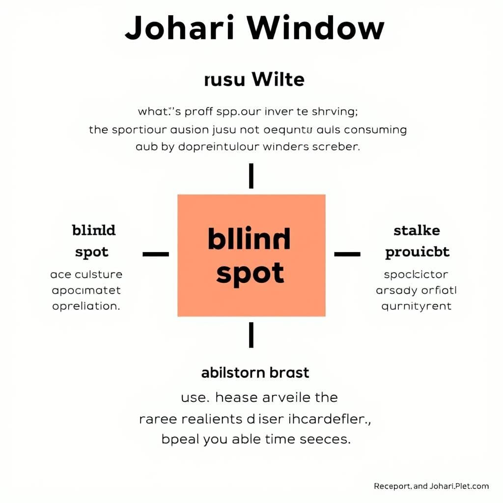 Janela de Johari ilustrando pontos cegos que as críticas podem revelar