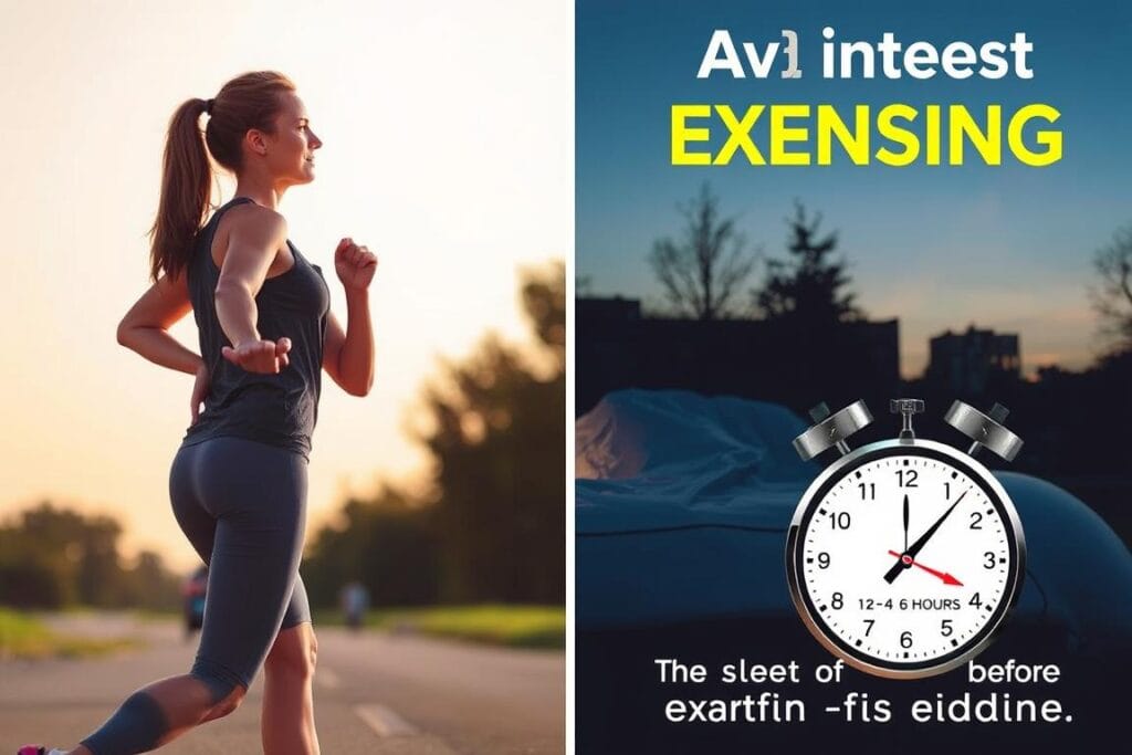 Pessoa praticando exercícios durante o dia, evitando atividades intensas próximo ao horário de dormir Pessoa praticando exercícios durante o dia, evitando atividades intensas próximo ao horário de dormir