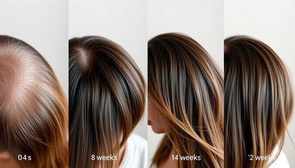 Evolução do crescimento capilar com uso do Elixir Capilar Poderoso Evolução do crescimento capilar com uso do Elixir Capilar Poderoso