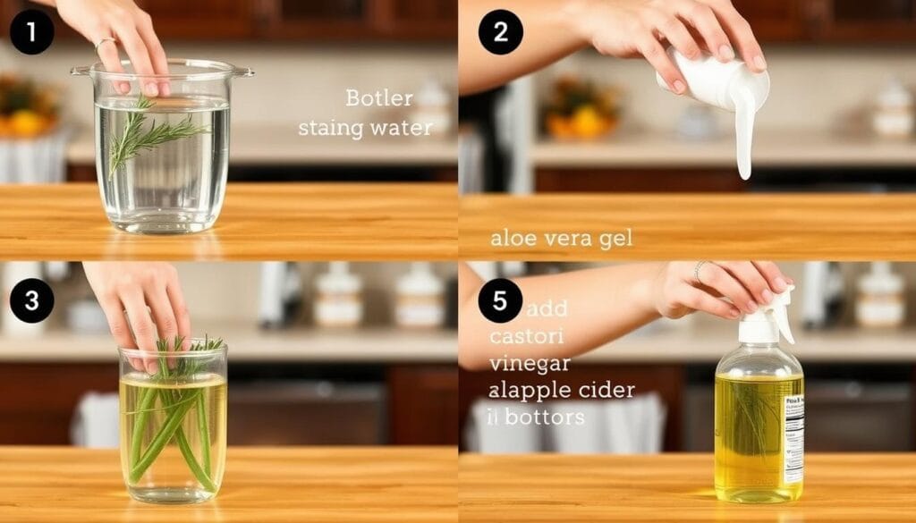 Passo a passo do preparo do tônico caseiro fortalecedor Passo a passo do preparo do tônico caseiro fortalecedor